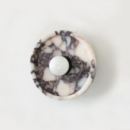 Calacatta Viola Marble Minimalist Sconce Light Vanity Wall Fixture Kitchen Bathroom Lamp - thumbnail 2