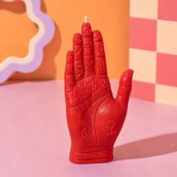 Mantra Hand Candle All-Natural Soy Wax, Third Eye Design - thumbnail 2