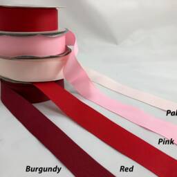 Sheer Faux Linen Roman Shade, Champagne With Red Grosgrain Ribbon - thumbnail 3
