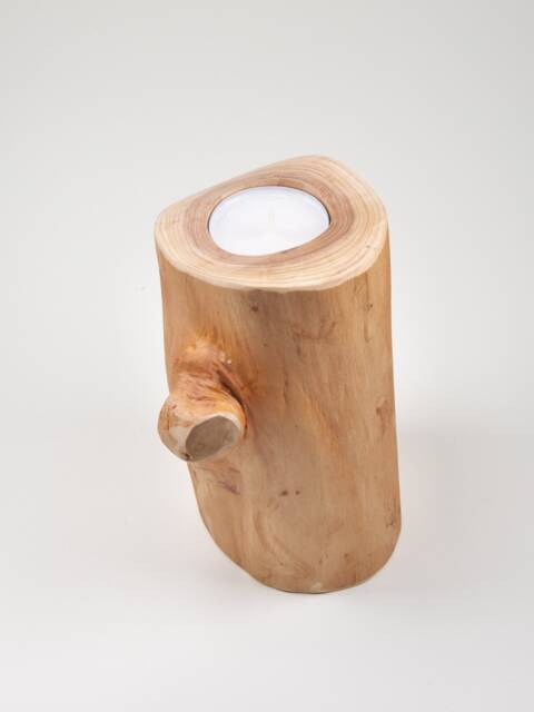 Candle Holder-Tea Light Holder-Wood-Mountain Ash - image 1