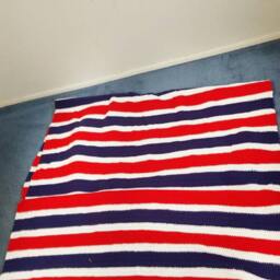 Red Crochet Blanket. Crochet Throw. Handmade Afghan. Couch Wedding Gift - thumbnail 2