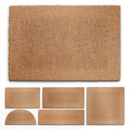 Coir Doormat - Door Mat PVC Back Front Door Mat