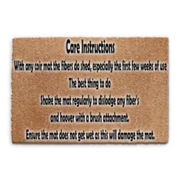Coir Doormat - Door Mat PVC Back Front Door Mat - thumbnail 4