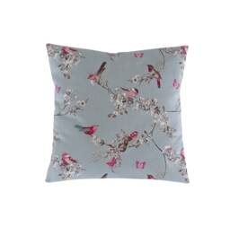 "Duckegg Blue Pink Birds & Butterflies Cushion Cover 14"" 16"" 18"" 20"