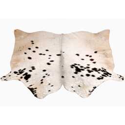 Black & White Cowhide Rug Natural Hair-On Leather Area Rug