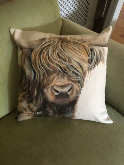 High Land Cow Cushion. Cover , Country Side Living - image 1