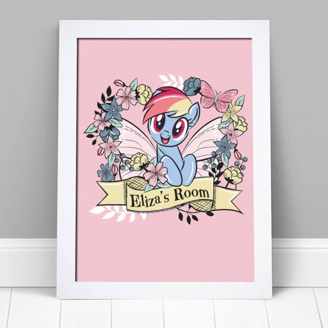 My Little Pony Print - Fairy Personalised Kids Wall Art Decor