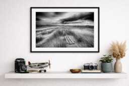 Driftwood, Norfolk Beach, Art, Black & White Print, Wall Photography, Poster - thumbnail 1