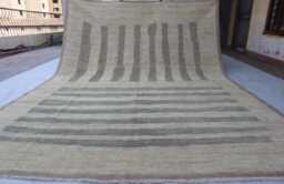8x11 Ft Afghan Morrcan Farmhouse Area Rug, Luxury White Handmade Low Pile Wool Brand New Livingroom Office Rug