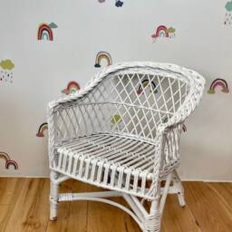 Wicker Chair, Rattan Toddler Kids Wicker Armchair, Child Furniture, Baby - thumbnail 2