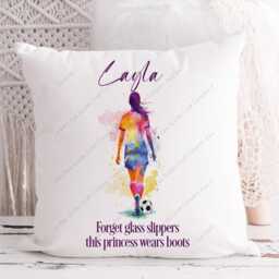 Football Cushion, Pillow, For Her, Gift, Football, Girls Football, Girl, Gift Female Footballer - thumbnail 3