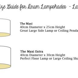 Handmade Drum Lampshade Scion Little Fox Fabric, 40cm - thumbnail 4