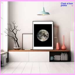 Space - Astronomy Earth Moon 1 Planet Printable Print -Decor Photo Wall Art Digital Download - thumbnail 3