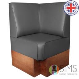 Modular Plain Back Banquette Fitted Bench Booth Seating - Cafe, Kitchen, Bar - thumbnail 3