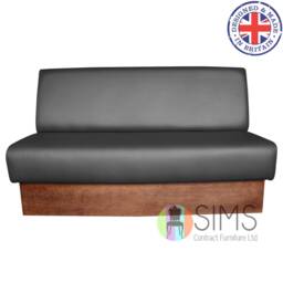 Modular Plain Back Banquette Fitted Bench Booth Seating - Cafe, Kitchen, Bar - thumbnail 1