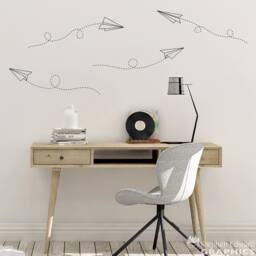 Paper Airplanes Wall Decal Set Office Or Craft Room Decor