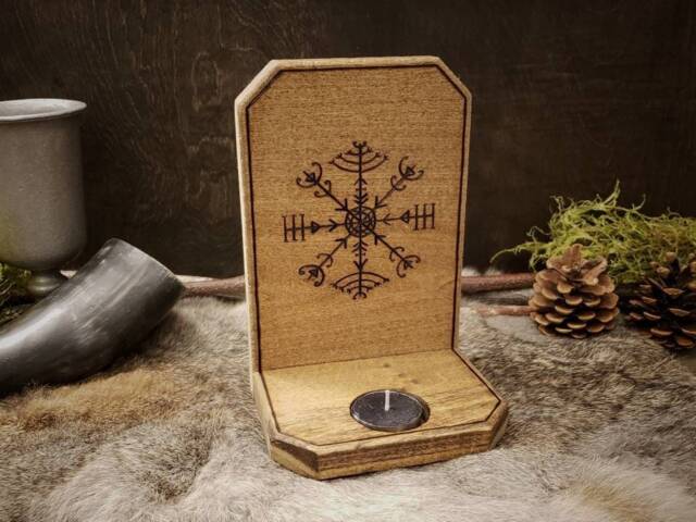Icelandic Stave Candle Holder - image 1