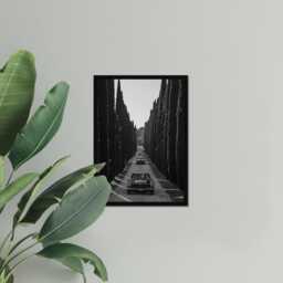 Vintage Classic Car Print, Luxury Mercedes Rolls Royce, Fine Art Photography Wall Art, Museum Quality Black & White Poster - thumbnail 3
