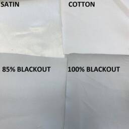 White Satin, Cotton Lining Or Blackout For Custom Made Curtains That We Make - thumbnail 2