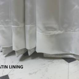 White Satin, Cotton Lining Or Blackout For Custom Made Curtains That We Make - thumbnail 4