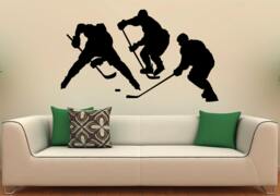 Hockey Players Sticker Wall Decal Sports Interior Bedroom Home Decor Dorm Room Poster Art Murals - 6H01Ey - thumbnail 1