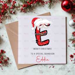 Personalised Kids Christmas Decoration - Grandson Gift Custom Bauble For Boys & Girls Stocking Filler Eve Box - thumbnail 2