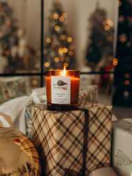 Christmas Pine Soy Candle Festive Gift For Her Christmas Fir Holiday Decor Spruce Box