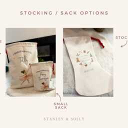 Personalised Train Christmas Sack + Stocking - thumbnail 3
