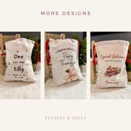 Personalised Train Christmas Sack + Stocking - thumbnail 4