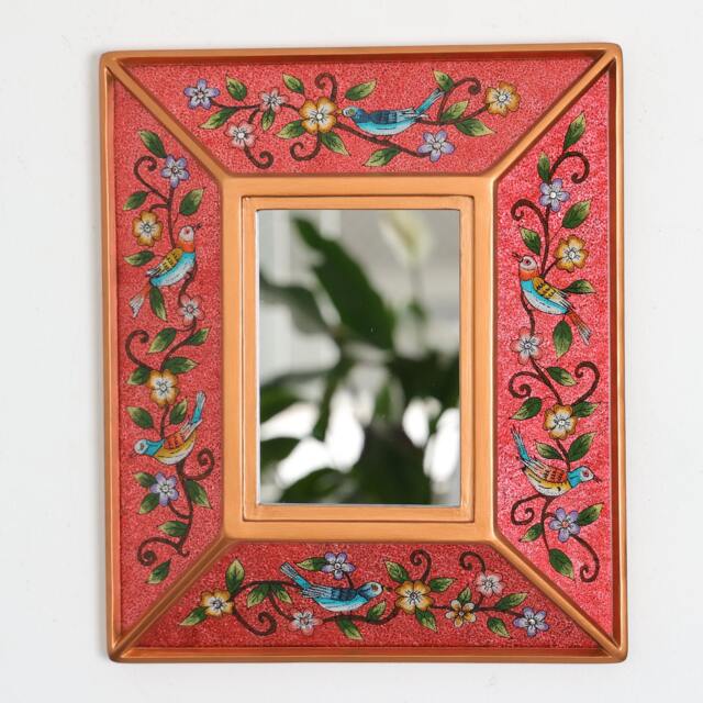 "Peruvian Mirrors ""Bird Red" - image 1