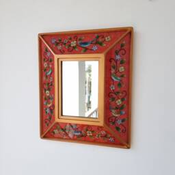 "Peruvian Mirrors ""Bird Red" - thumbnail 2