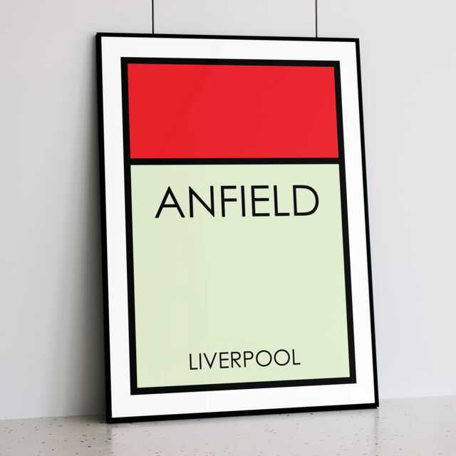 Anfield Stadium Art Print Liverpool Football Club, Contemporary Design - image 1