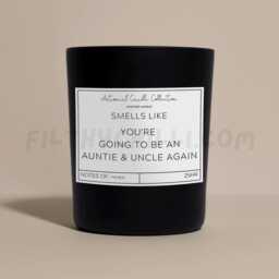 You're Going To Be An Auntie & Uncle Again, Christmas Pregnancy Announcement, Candle, ??? - thumbnail 3