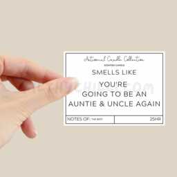 You're Going To Be An Auntie & Uncle Again, Christmas Pregnancy Announcement, Candle, ??? - thumbnail 2
