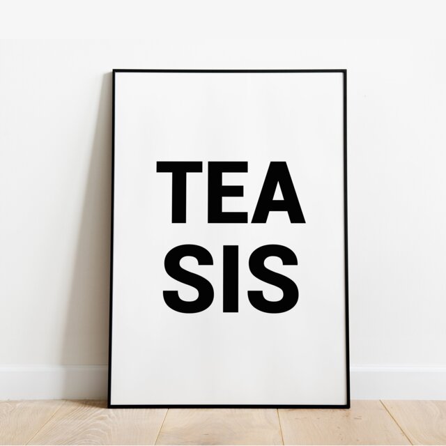 Tea Sis Wall Print, Home Decor, Bedroom Art - image 1