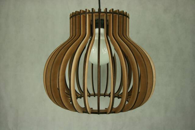 Lamp3/Wooden Hanging Lamp Pendant Lighting Laser Cut Design Lamp - image 1