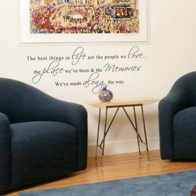 The Best Things in Life Vinyl Wall Quote Decal Words Art Lettering The Life - 066 - image 1
