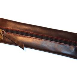 Leather Pen Case For 2 Pens Premium Handmade Pen Case Leather Noble - thumbnail 4
