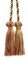 "D??copro Double Tassel Curtain & Drapery Tieback/Holdback, 3"" - 7.5cm, 27"