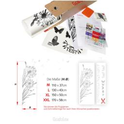 Wall Sticker Dandelion +25 Flying Seeds + Butterflies - Wall Living Room Bedroom Decal Vinyl W322 - thumbnail 4