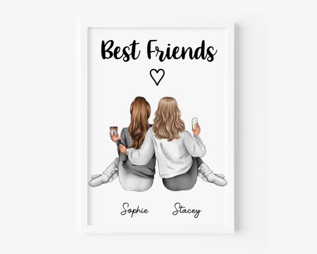 Personalised Gift For Best Friend, Friend Print, Birthday Gift, Christmas Friend, Friend Poem - image 1