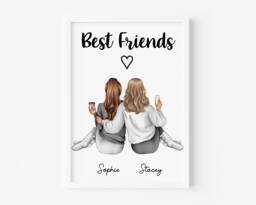 Personalised Gift For Best Friend, Friend Print, Birthday Gift, Christmas Friend, Friend Poem - thumbnail 1