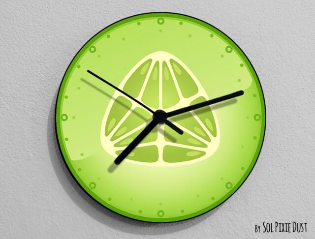 Cucumber Fruit Wall Clock - image 1