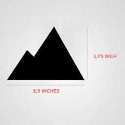 Blue Iceberg Mountain Wall Decals Decor Stickers Nursery Baby Boy Modern & Scandinavian - thumbnail 3