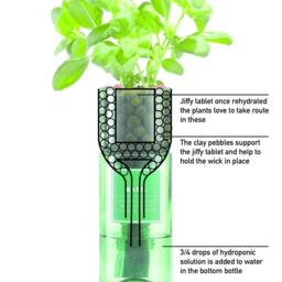 Gift Set 3 Upcycled Hydroponic Herb Planters - thumbnail 4