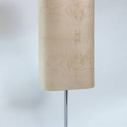 Bedside Table Lamp, Handmade Desk Made Of Maple Wood Veneer, Minimal Design, Office Light Fixture, Vintage Living Room Veneer Lamp - thumbnail 2
