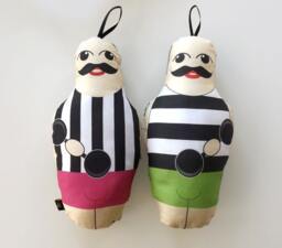Tattooed Lady & Muscle Man Dolls - thumbnail 3