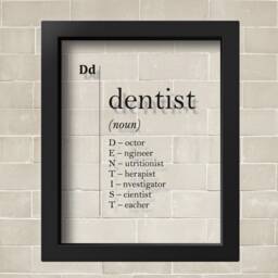 Transparent Dentist Gift, Definition, Poster, Dental Office Decor, Orthodontist Stomatology Gifts, Gift - thumbnail 2