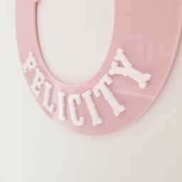 Custom Name Bedroom Door Sign/Horseshoe Horse Plaque - thumbnail 3
