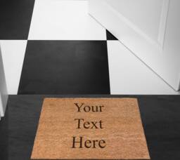 Personalised Engraved Coir Door Mat Welcome House Warming Gift Home Doormat - thumbnail 1